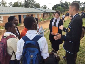 pupils delivering workshops on scotland