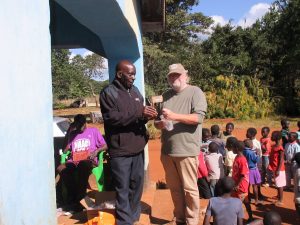 solar lights were given to students on the st matthew's bursary scheme_